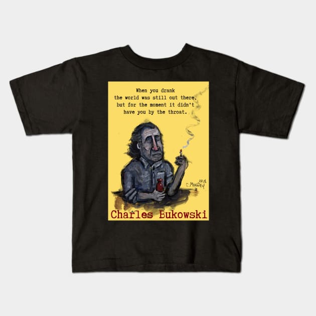 Bukowski Kids T-Shirt by micalef